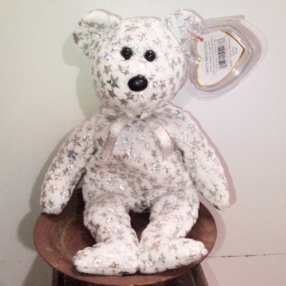 Starry White Teddy Bear